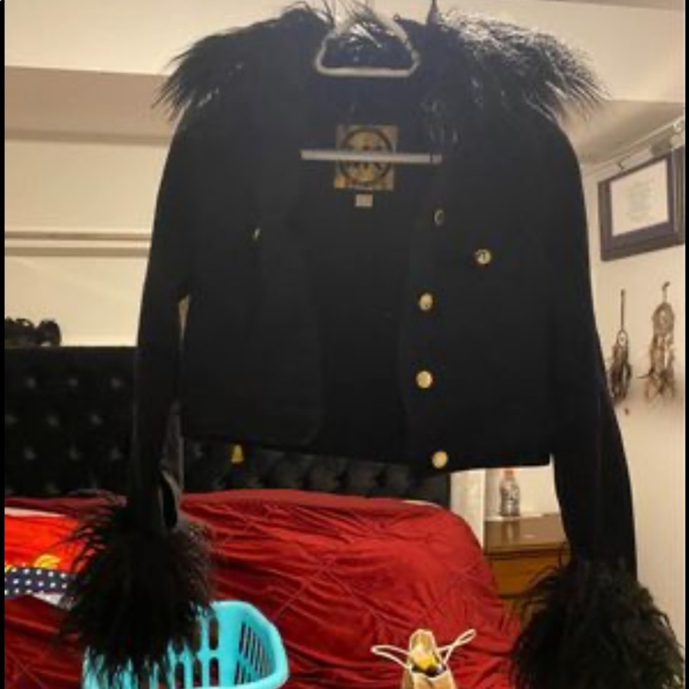 Michael Kors black jean jacket size xsmall.